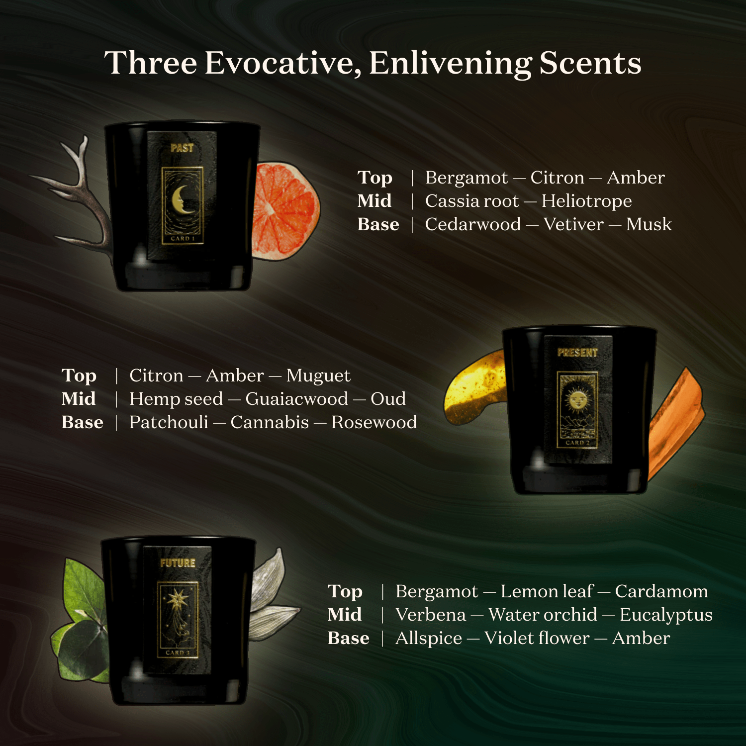 The Fortune Teller Candle Set of 3