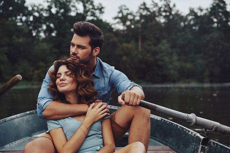 couple in a boat