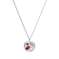 The January Fifth Pendant in Sterling Silver