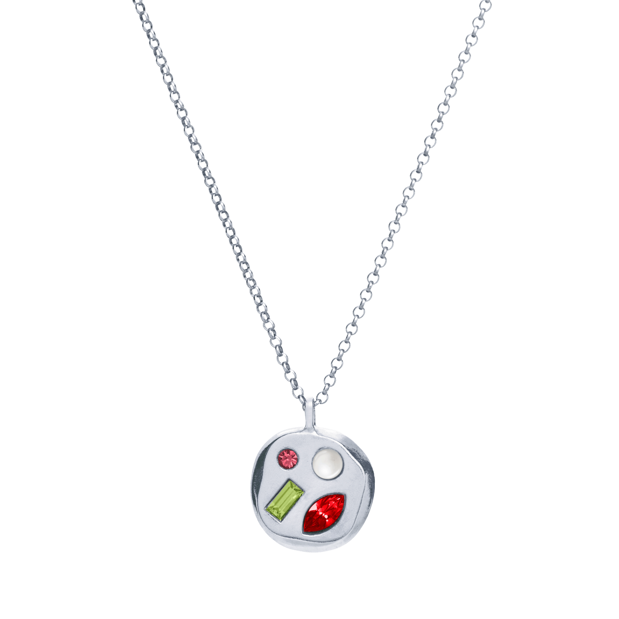 The January Twelfth Pendant in Sterling Silver
