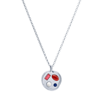 The January Fourteenth Pendant in Sterling Silver