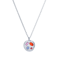 The February Fourteenth Pendant in Sterling Silver