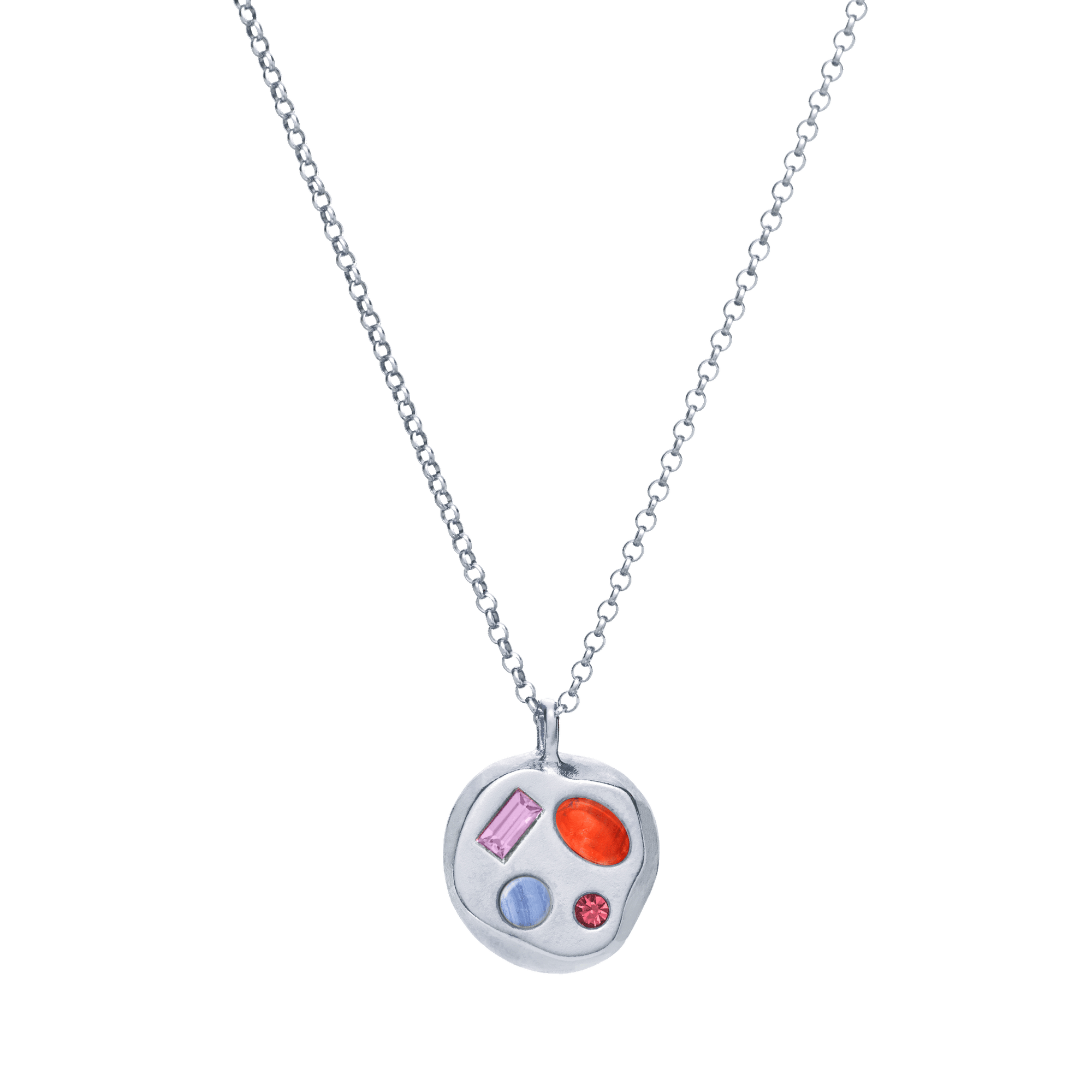 The February Fourteenth Pendant in Sterling Silver