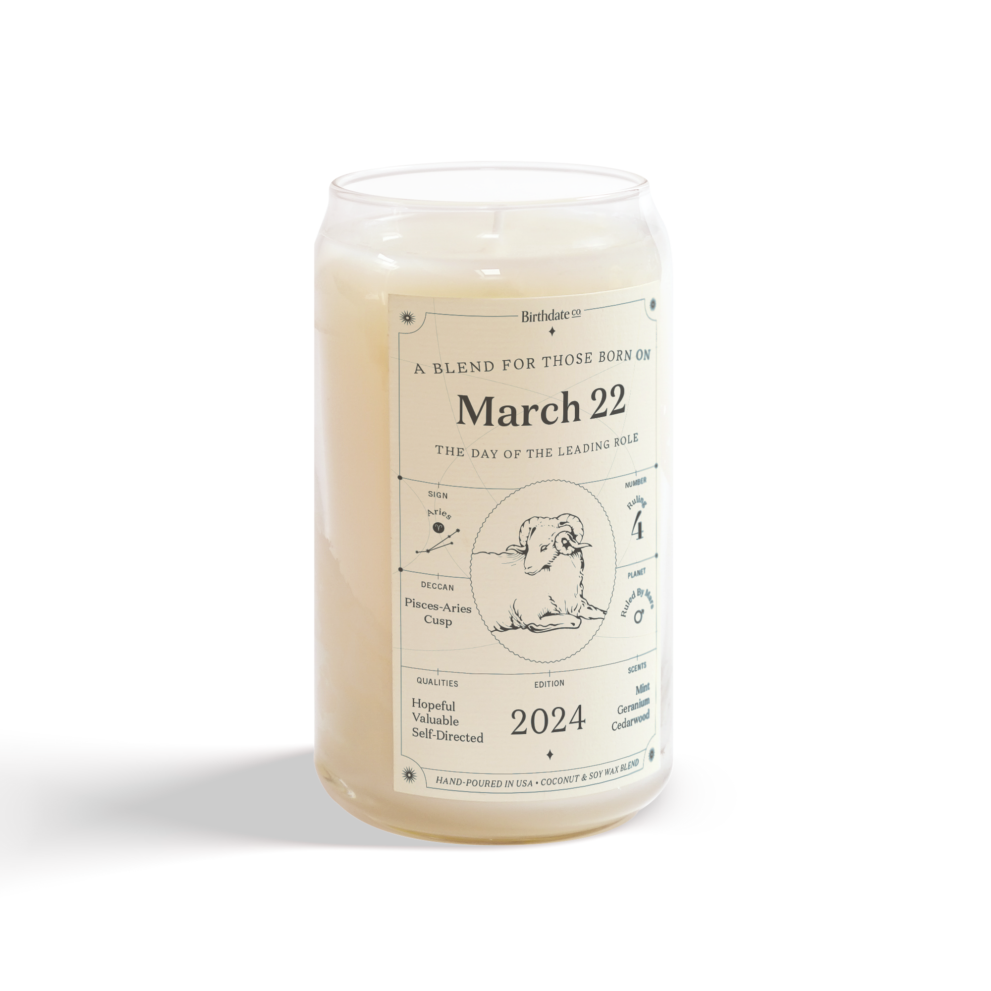 The March Twenty-Second Birthday Candle