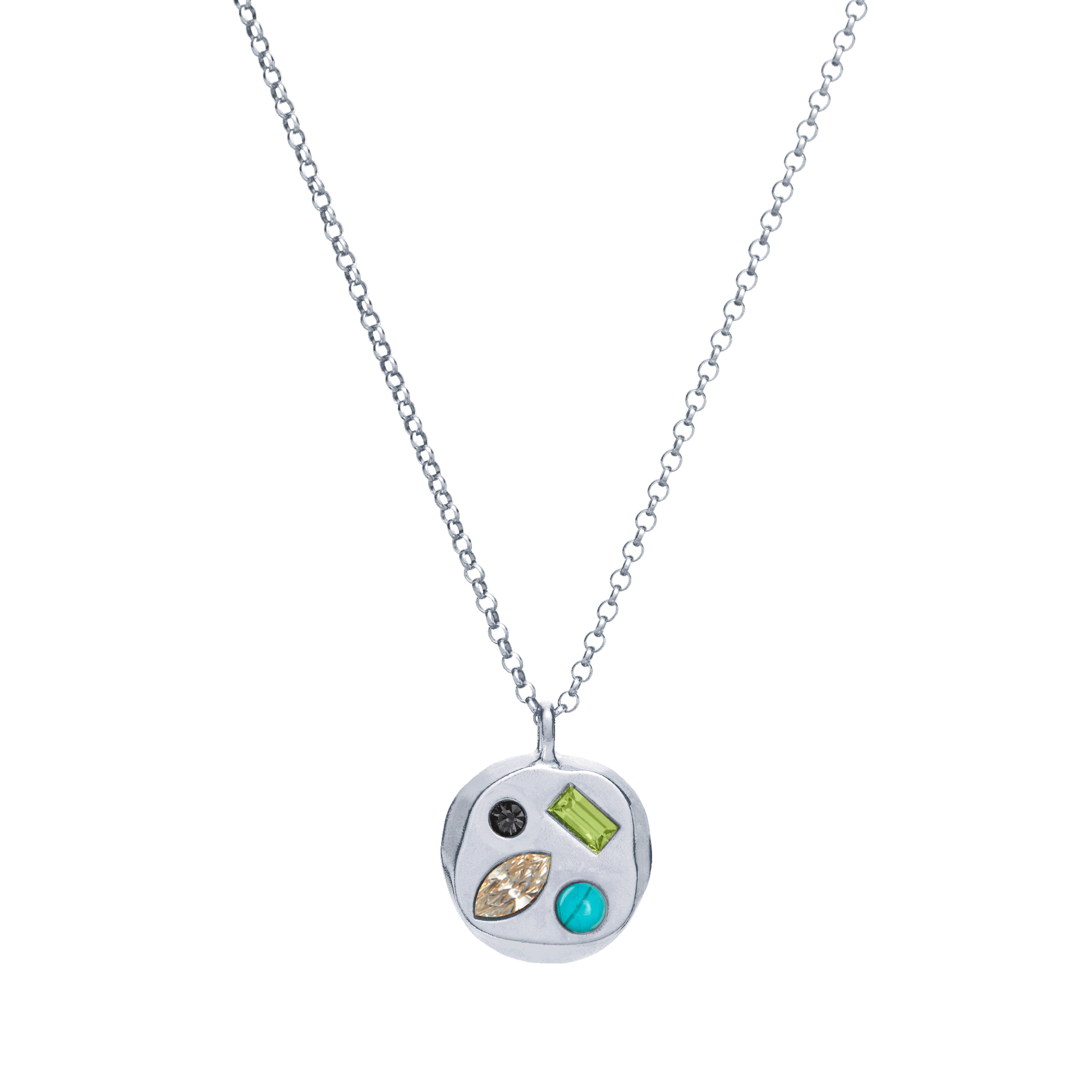 The April Fifth Pendant in Sterling Silver