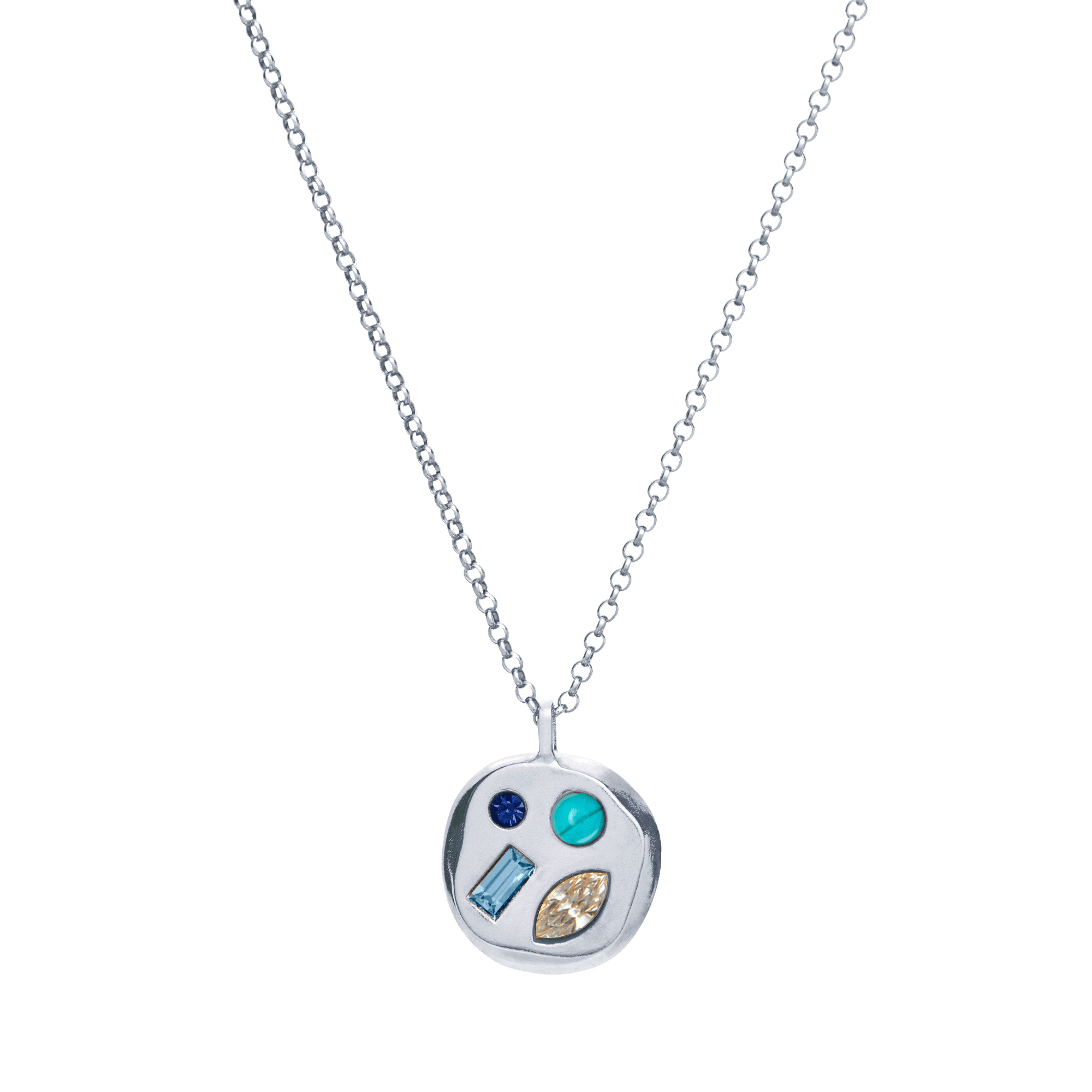 The April Seventh Pendant in Sterling Silver