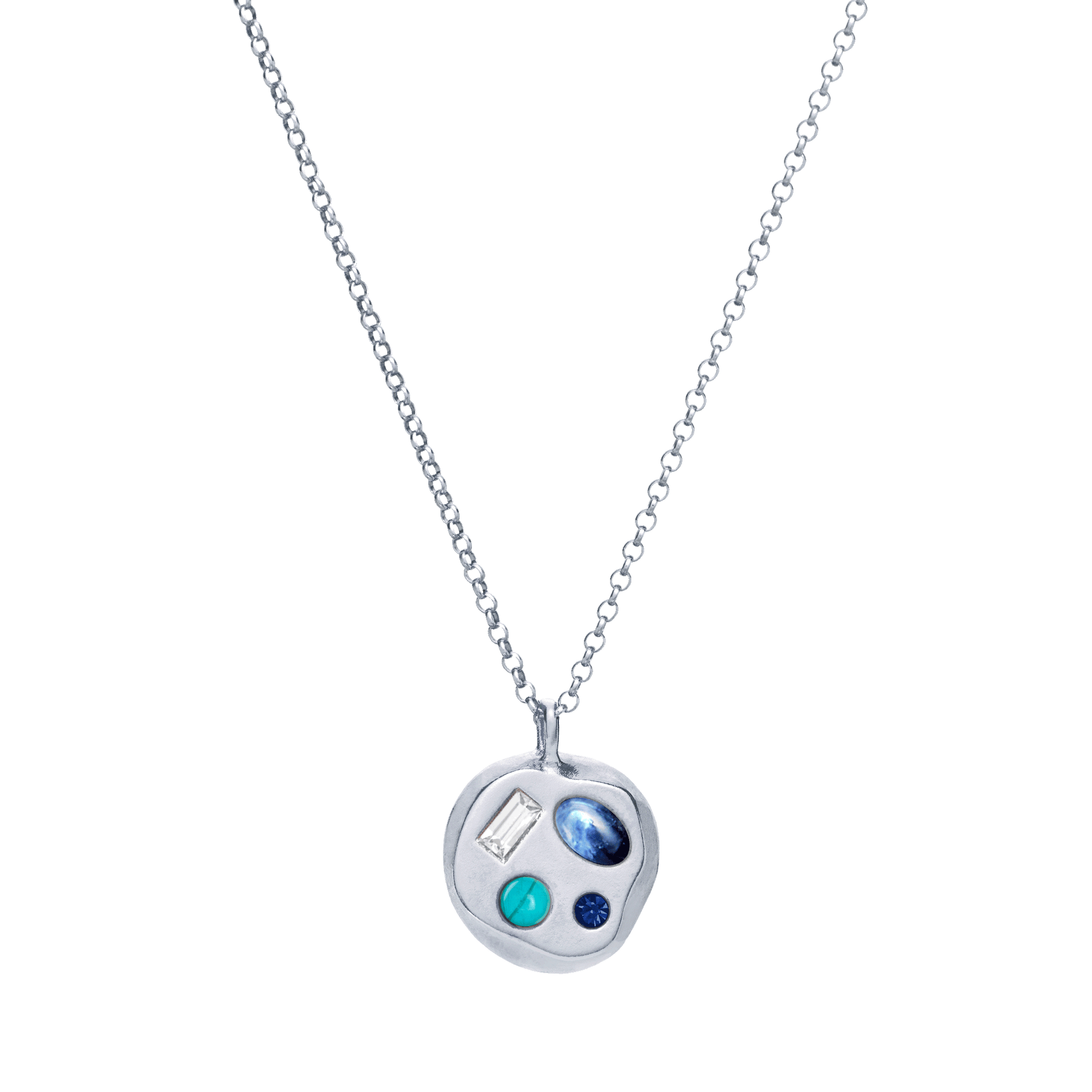 The April Fourteenth Pendant in Sterling Silver