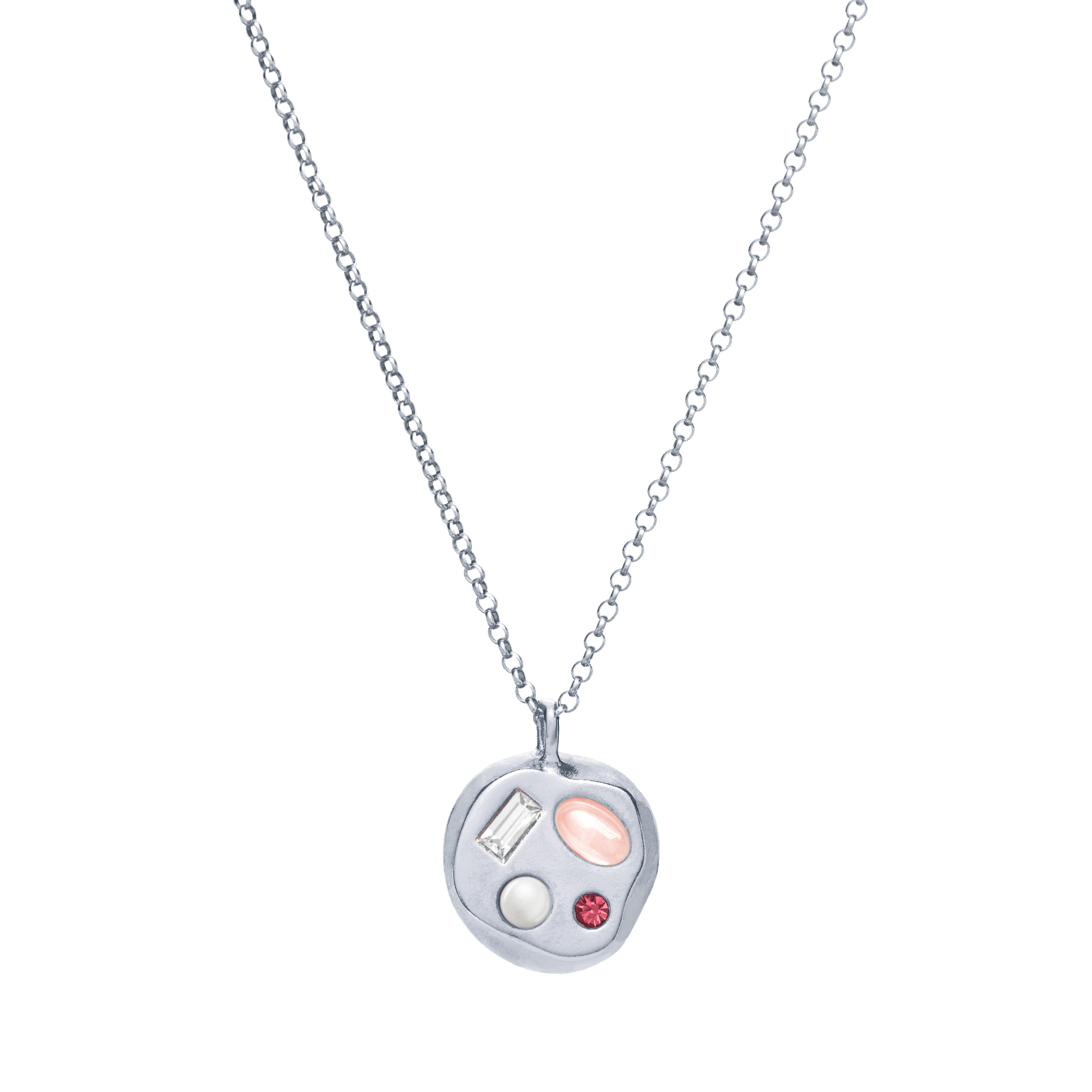 The April Nineteenth Pendant in Sterling Silver