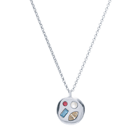 The April Twenty-Second Pendant in Sterling Silver