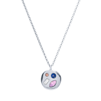 The June Seventh Pendant in Sterling Silver