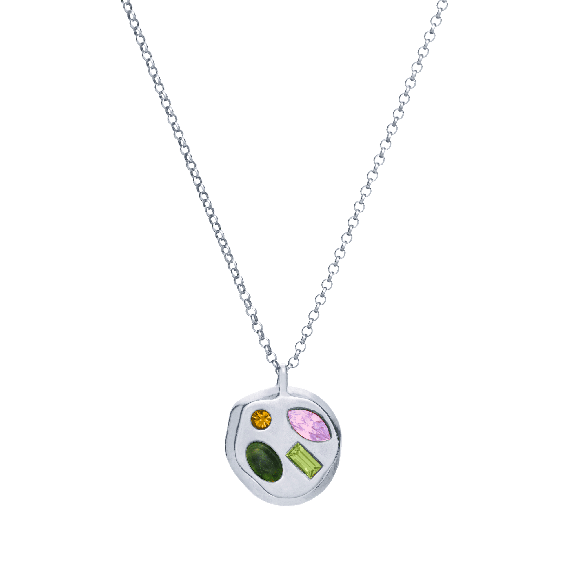 The June Eighth Pendant in Sterling Silver