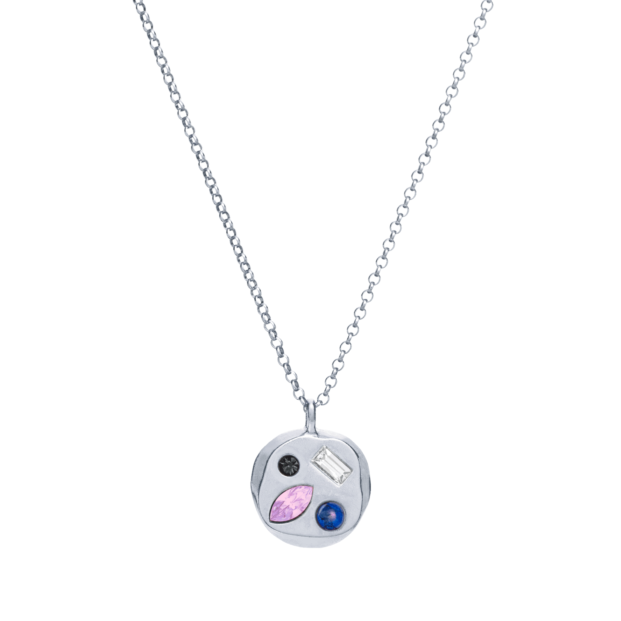The June Fifteenth Pendant in Sterling Silver