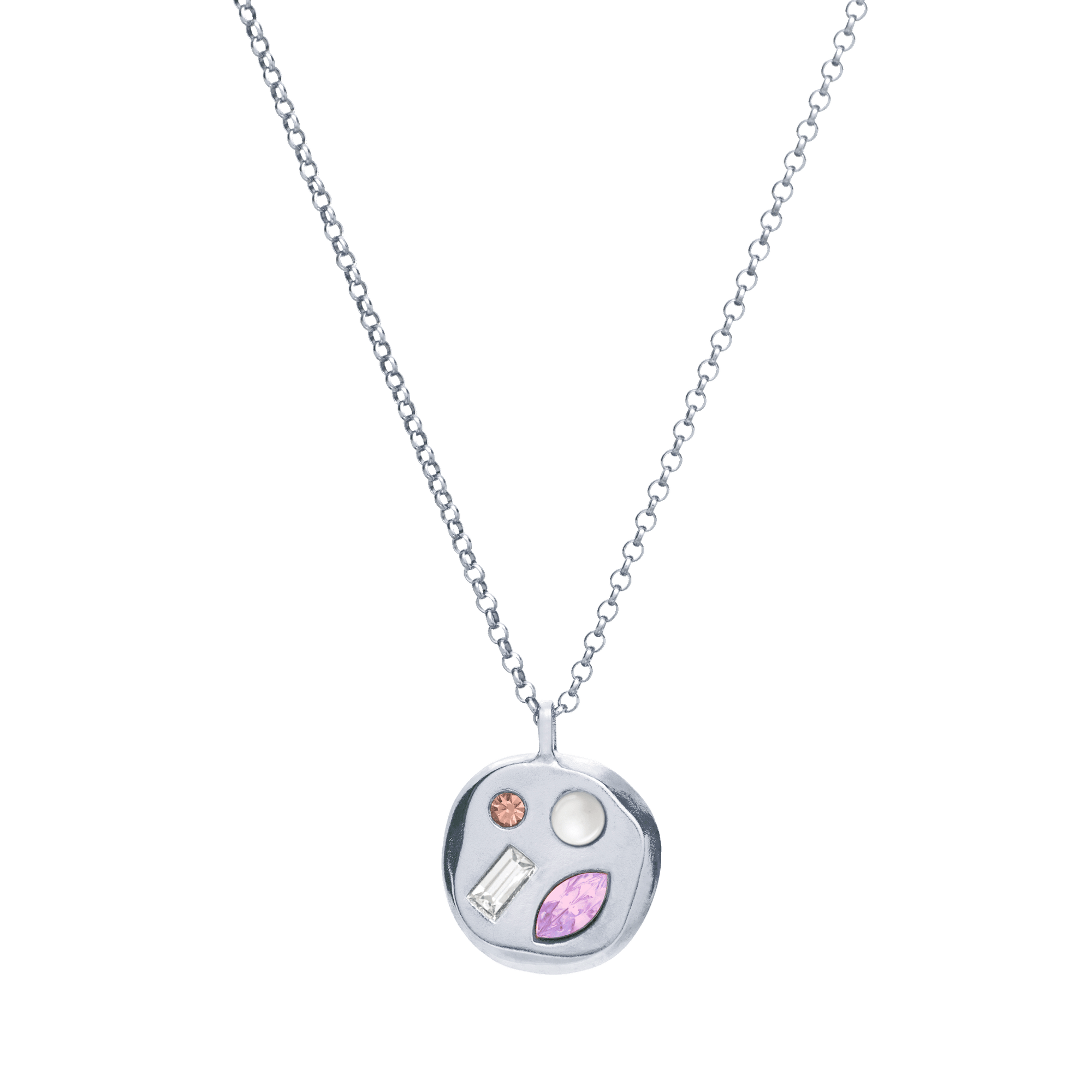 The June Seventeenth Pendant in Sterling Silver