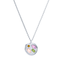 The June Eighteenth Pendant in Sterling Silver