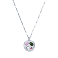 The June Nineteenth Pendant in Sterling Silver