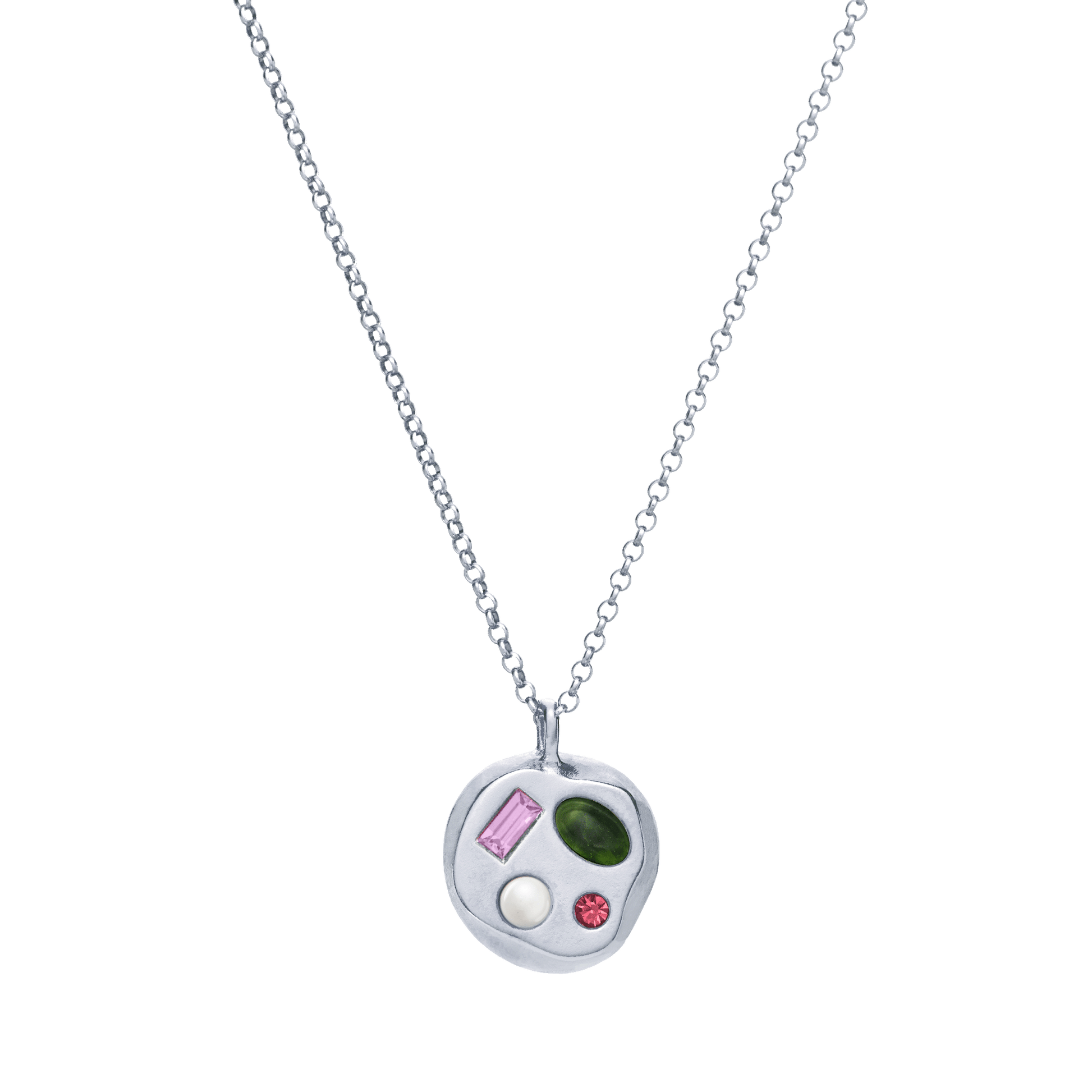 The June Nineteenth Pendant in Sterling Silver