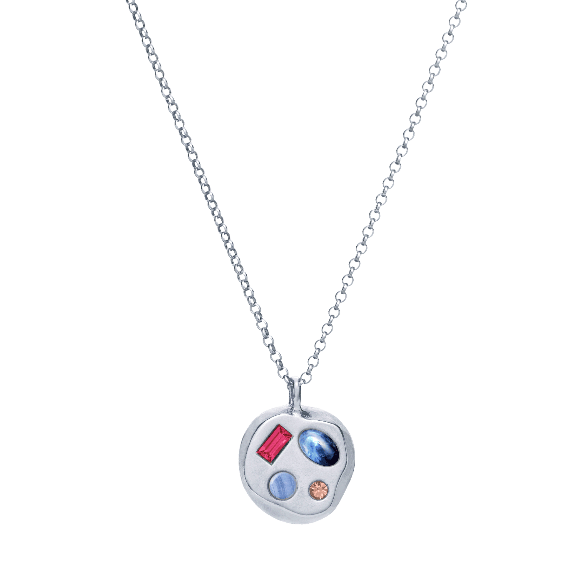 The July Fourth Pendant in Sterling Silver