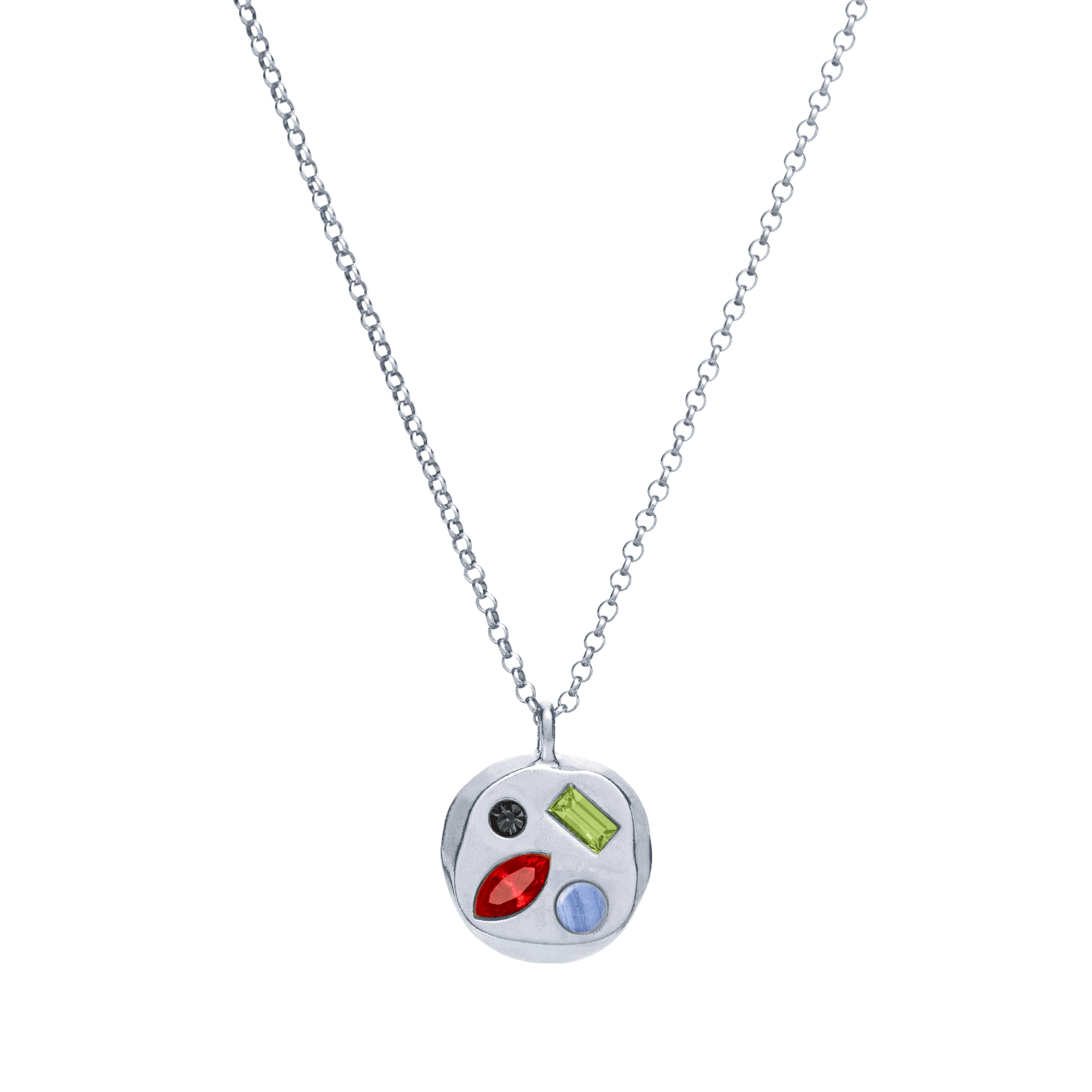 The July Fifth Pendant in Sterling Silver