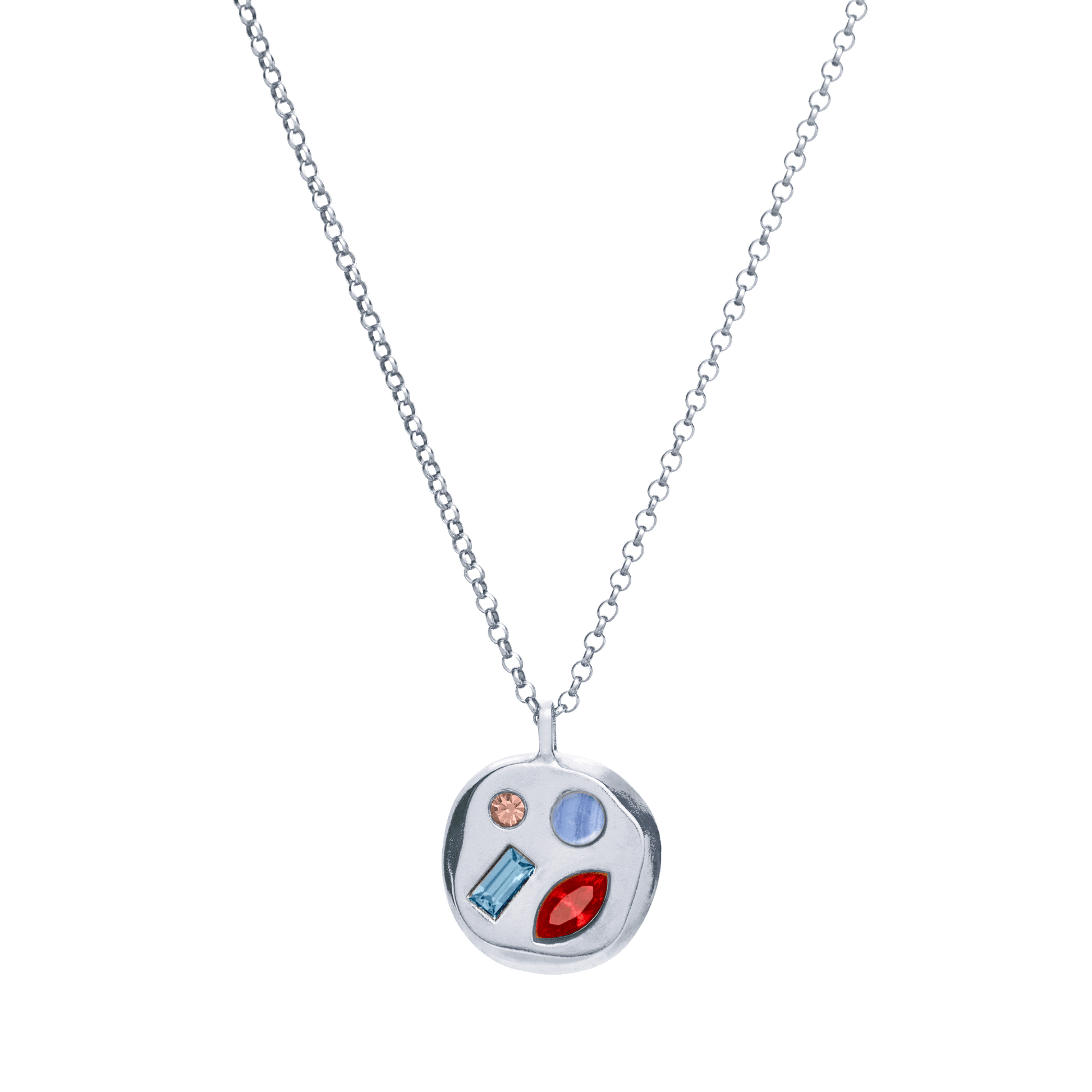 The July Seventh Pendant in Sterling Silver