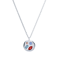 The July Seventh Pendant in Sterling Silver