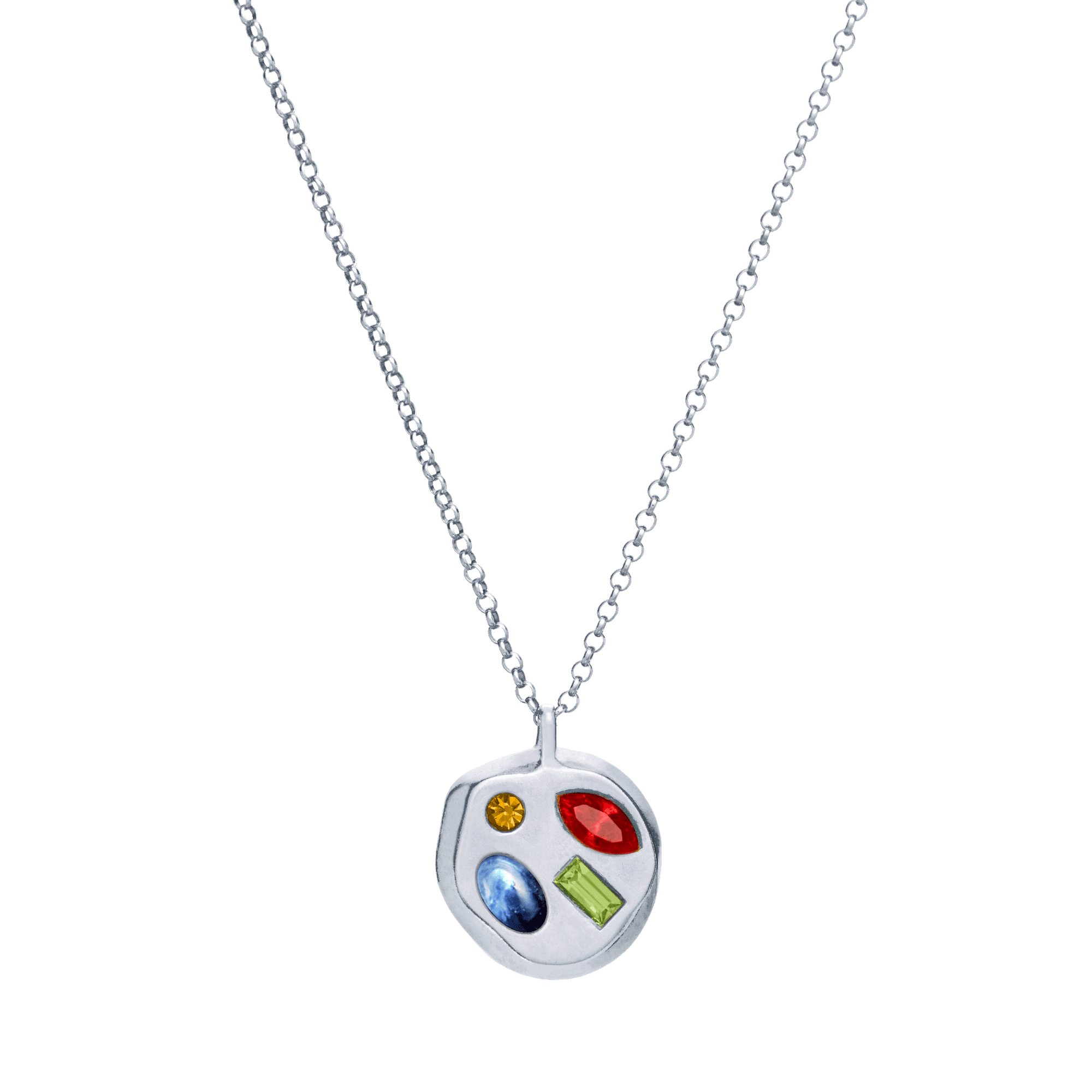 The July Eighth Pendant in Sterling Silver