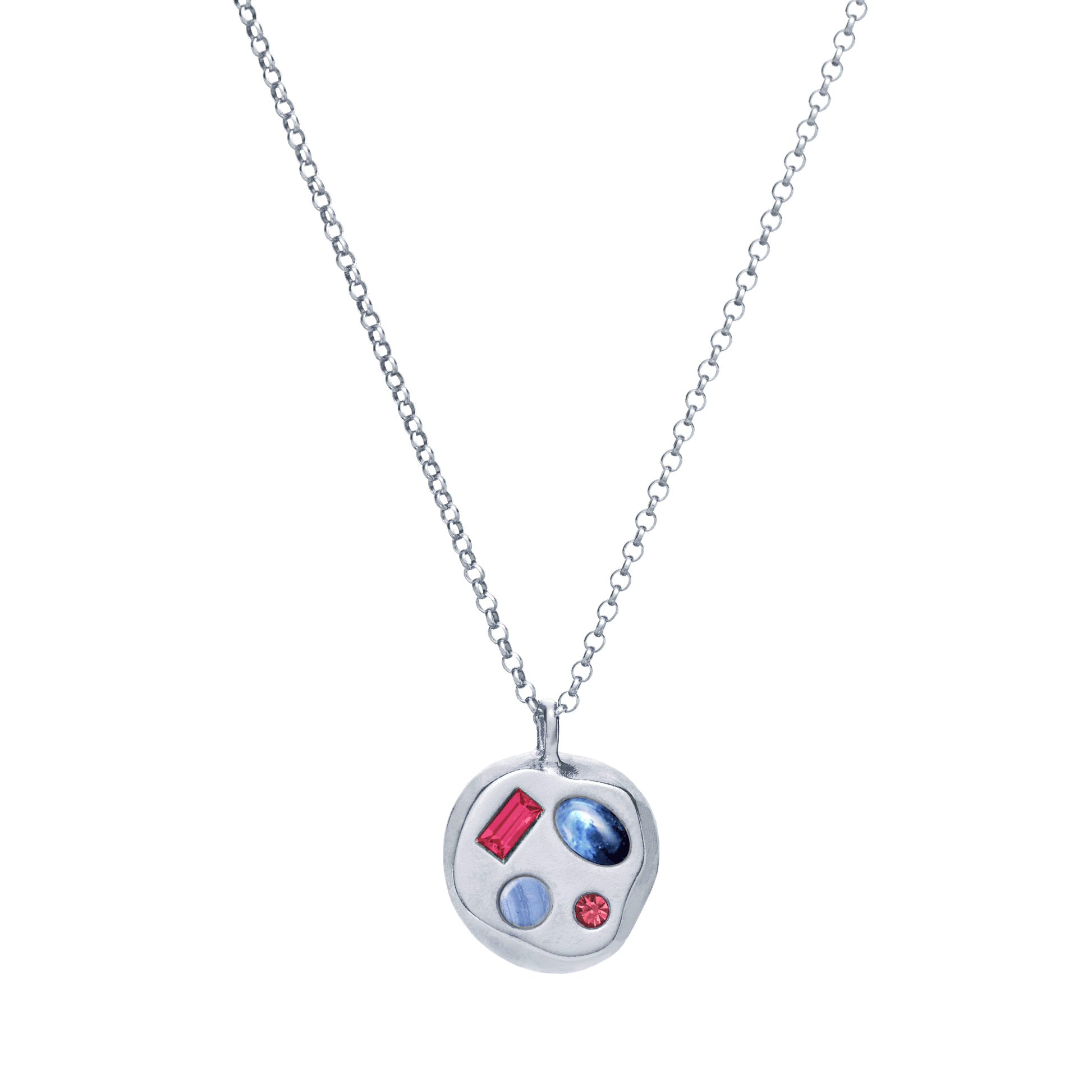 The July Ninth Pendant in Sterling Silver