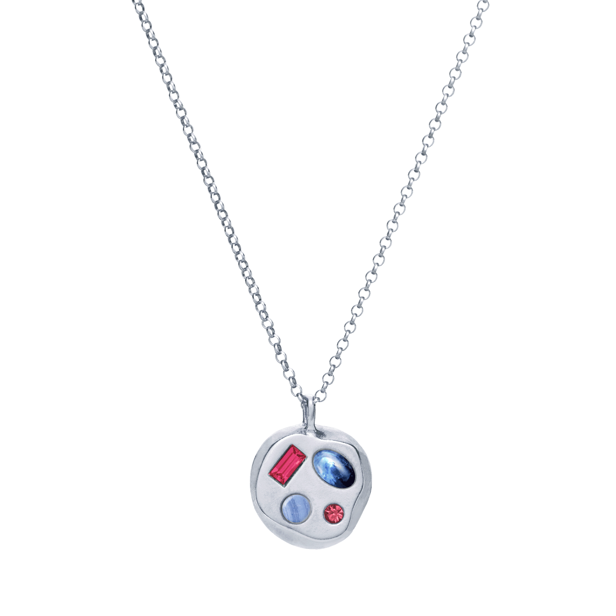 The July Ninth Pendant in Sterling Silver