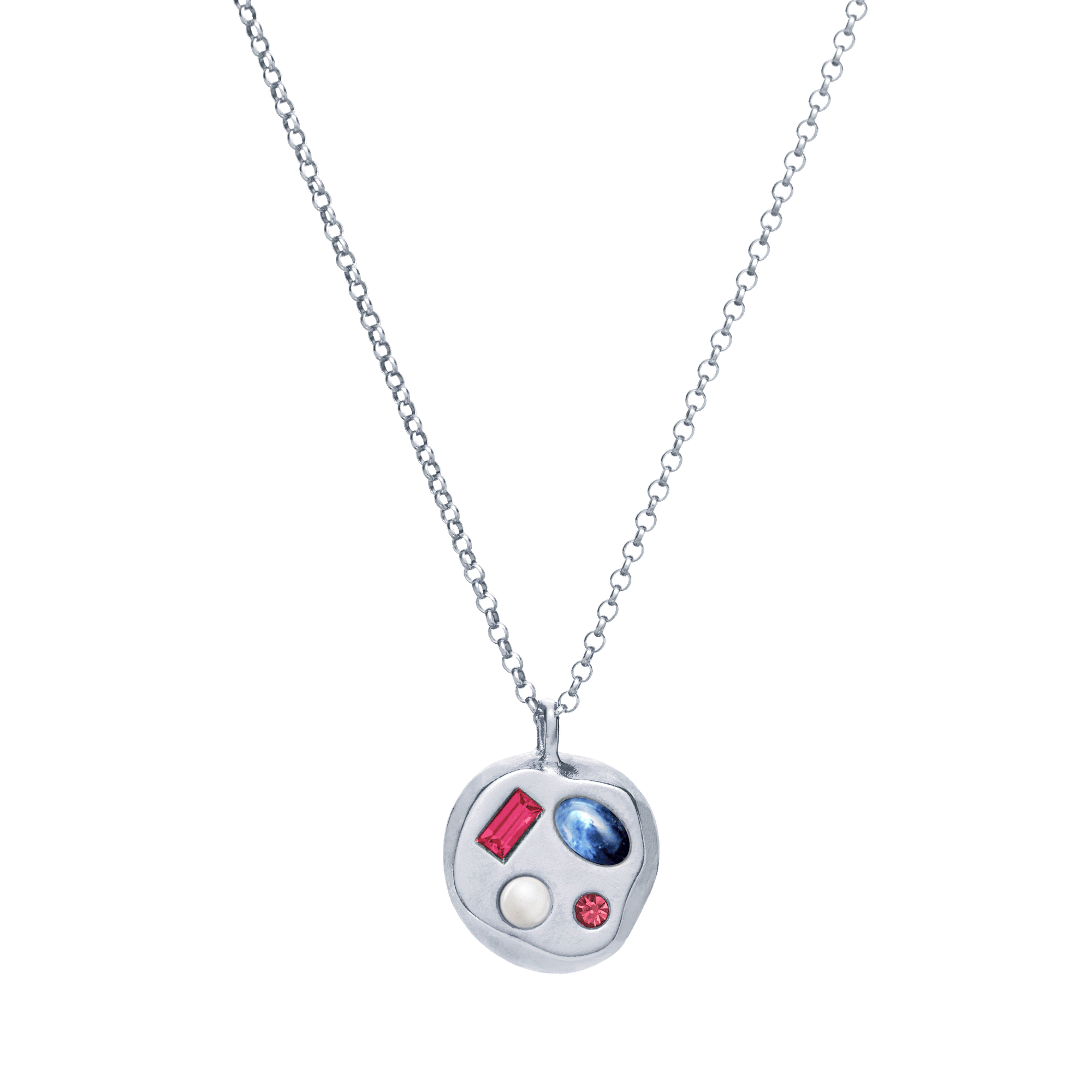 The July Nineteenth Pendant in Sterling Silver