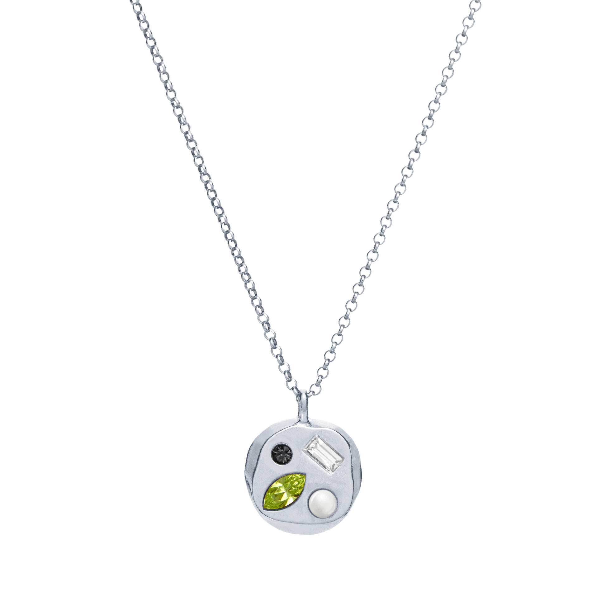 The August Fifth Pendant in Sterling Silver