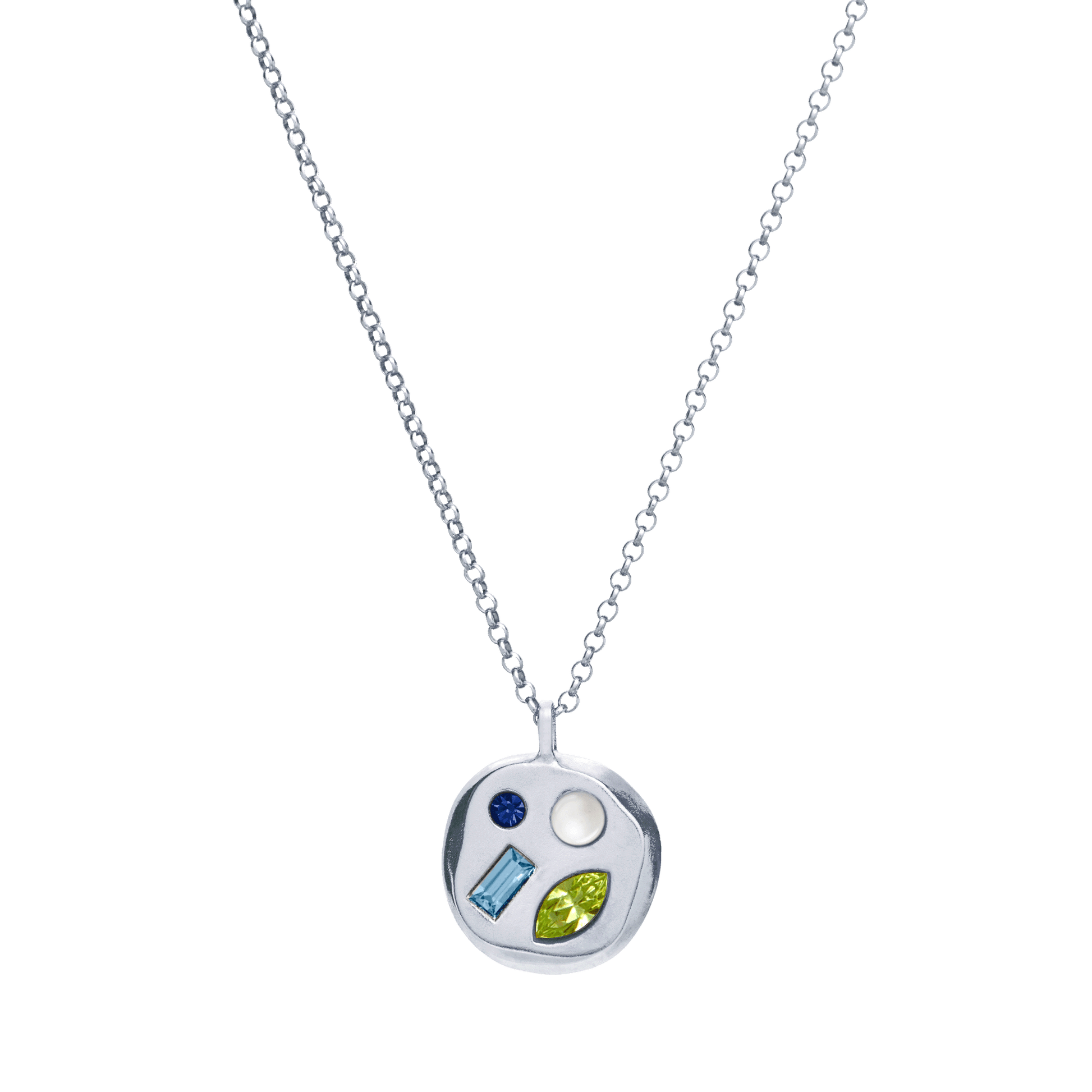 The August Seventh Pendant in Sterling Silver