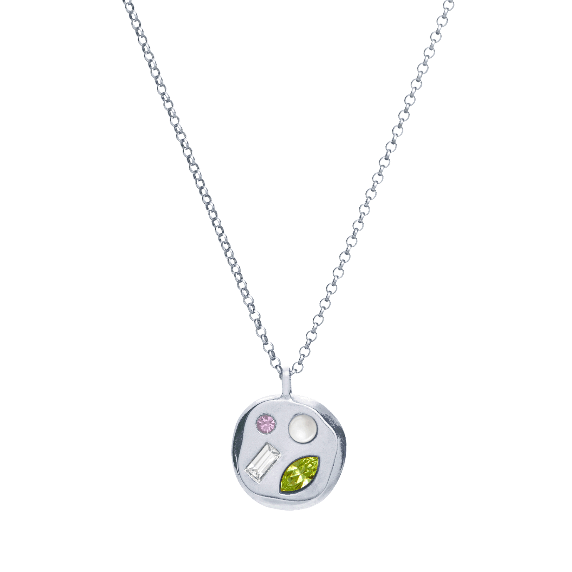 The August Twelfth Pendant in Sterling Silver
