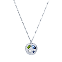The August Fourteenth Pendant in Sterling Silver