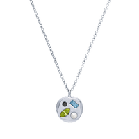 The August Fifteenth Pendant in Sterling Silver