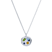 The August Sixteenth Pendant in Sterling Silver