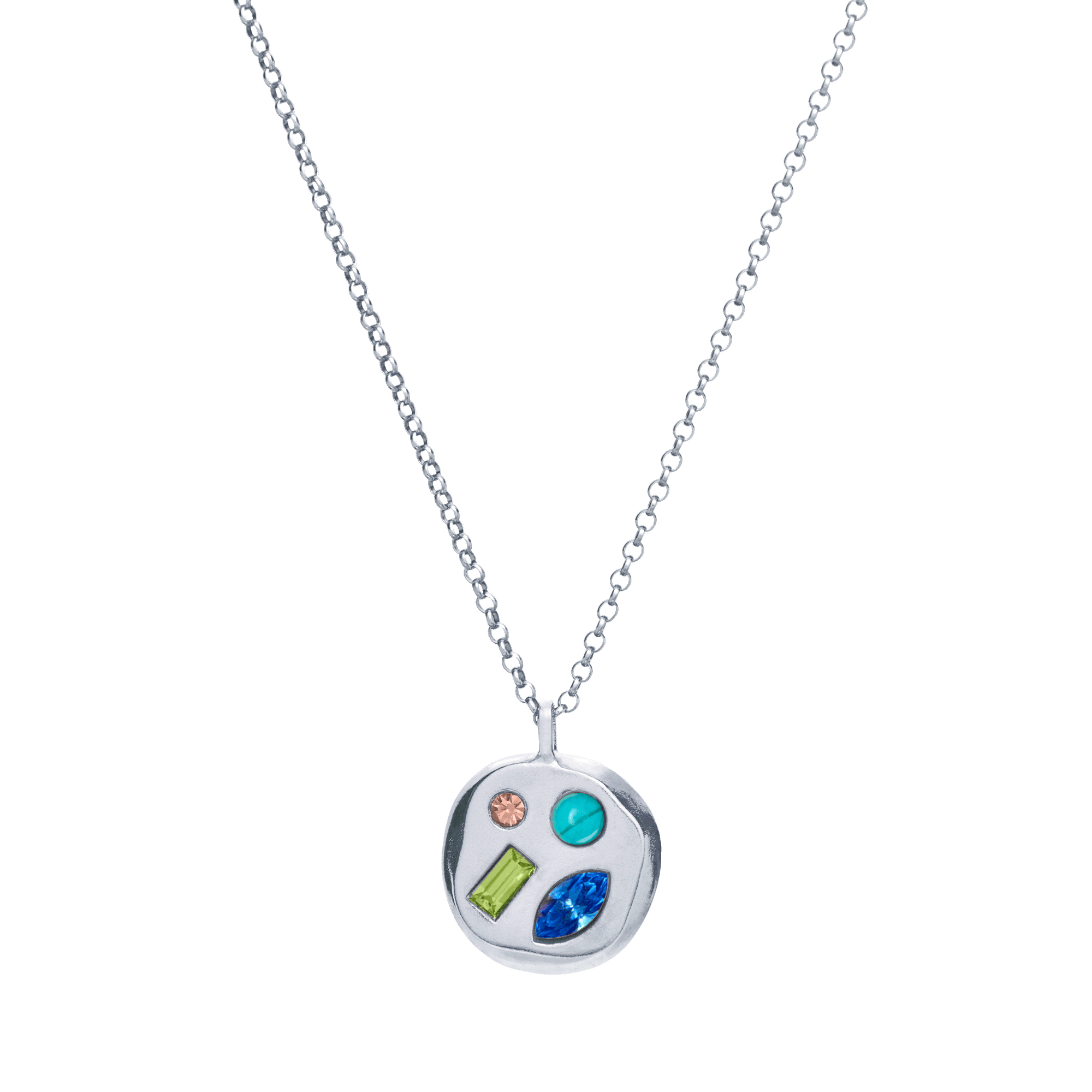 The September Second Pendant in Sterling Silver