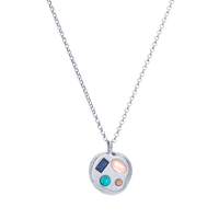 The September Fourth Pendant in Sterling Silver