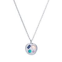 The September Ninth Pendant in Sterling Silver