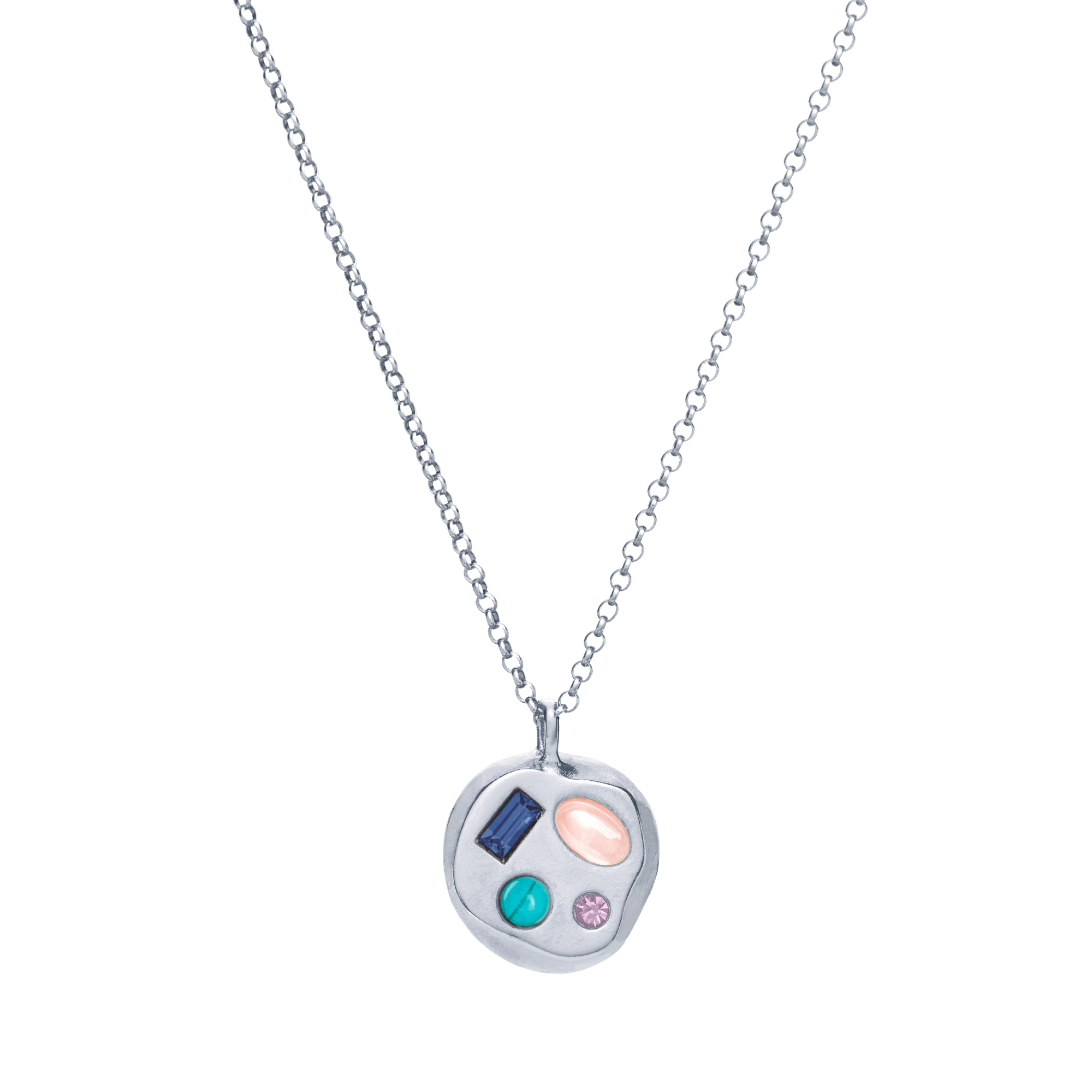 The September Ninth Pendant in Sterling Silver