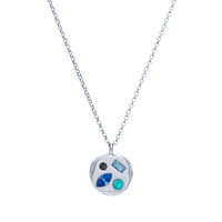The September Fifteenth Pendant in Sterling Silver