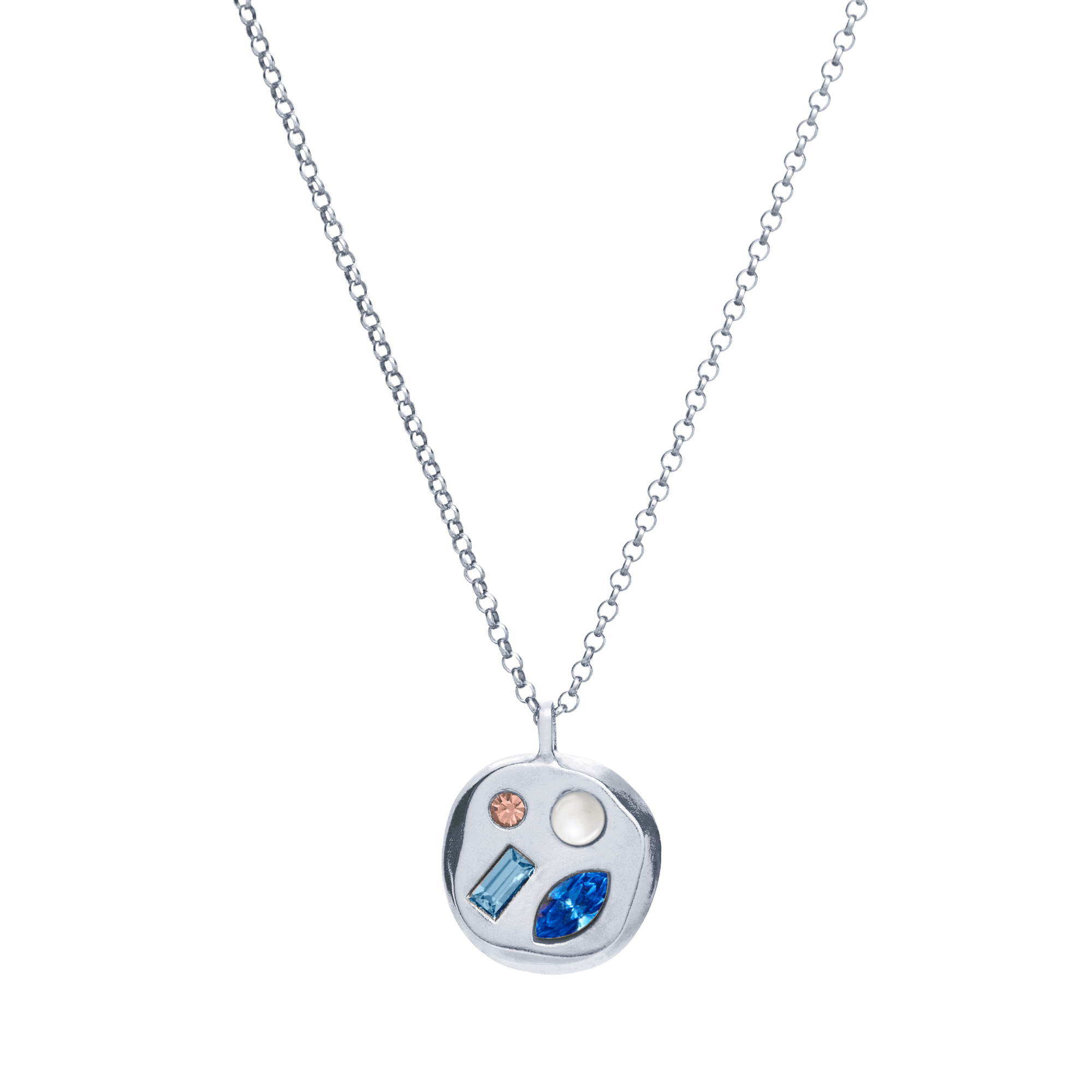The September Seventeenth Pendant in Sterling Silver