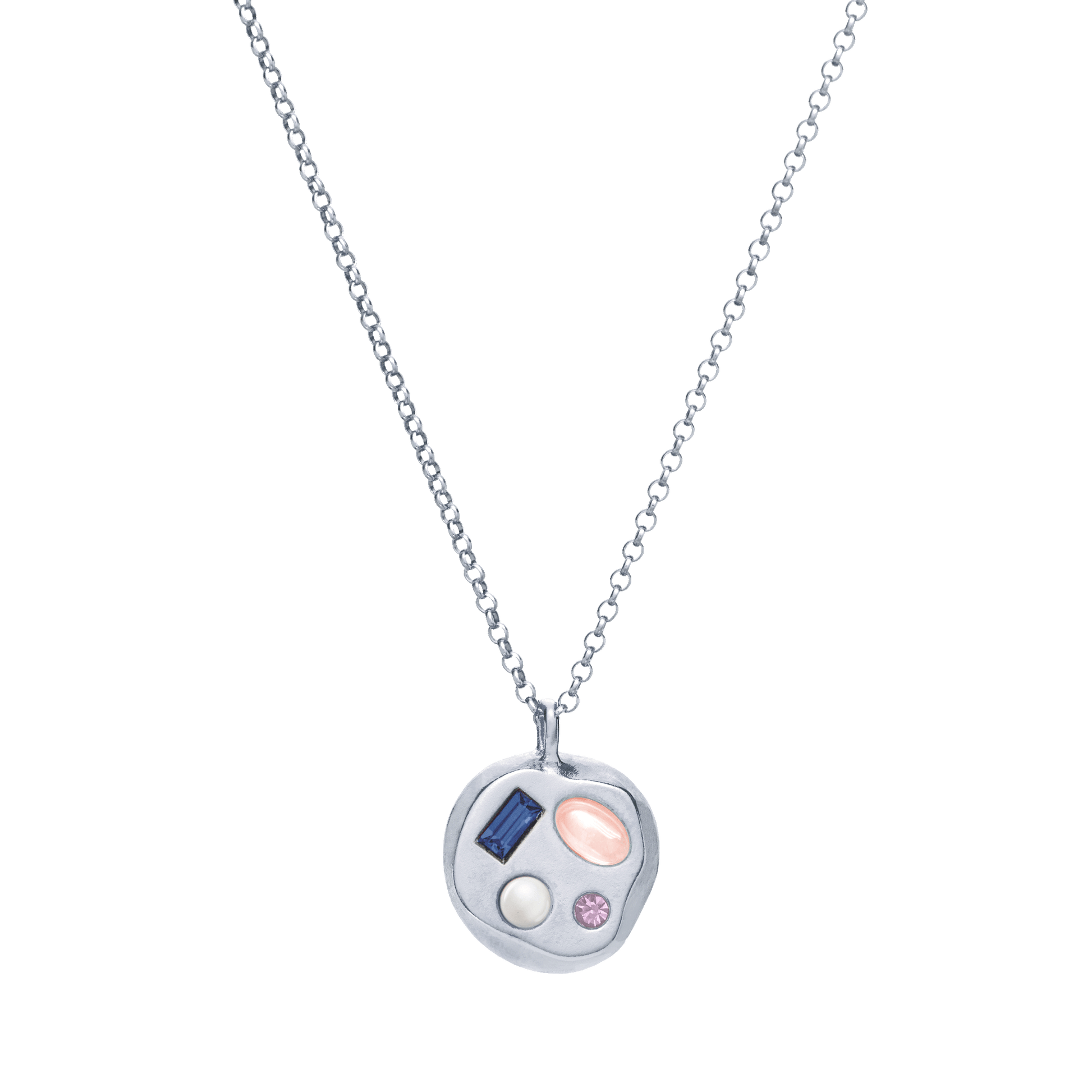 The September Nineteenth Pendant in Sterling Silver