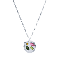 The October Eighth Pendant in Sterling Silver