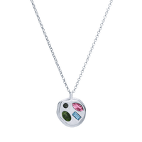 The October Thirteenth Pendant in Sterling Silver