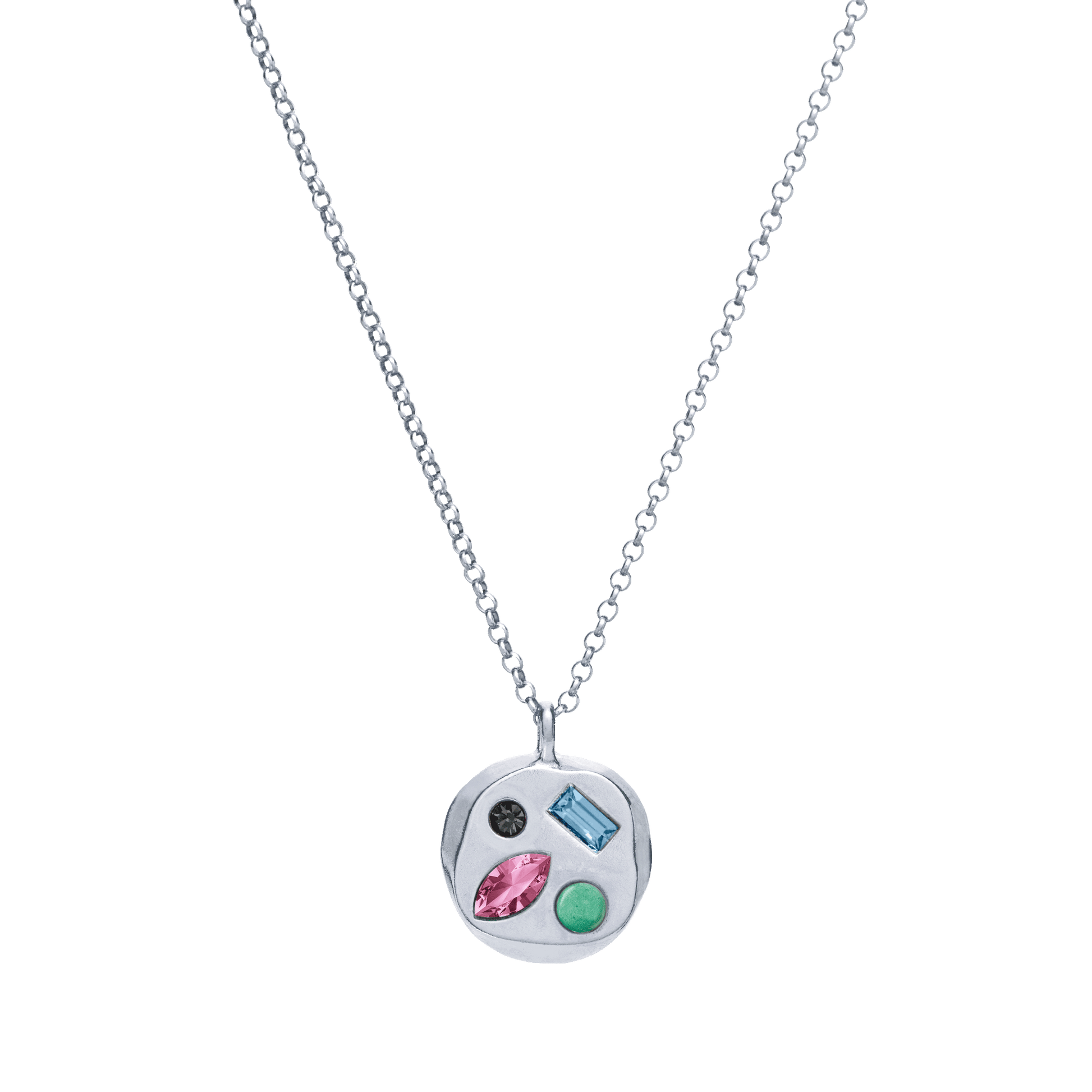 The October Fifteenth Pendant in Sterling Silver