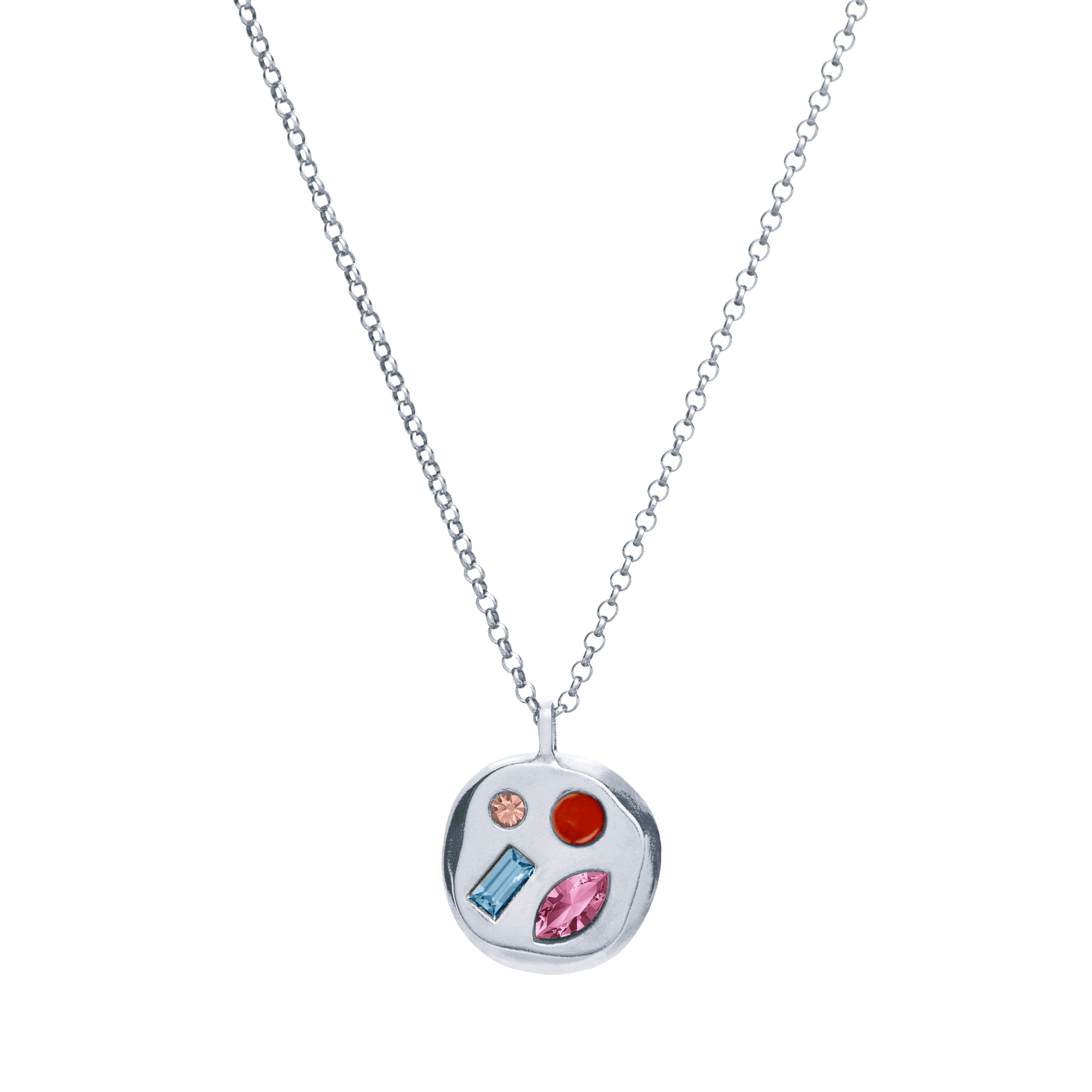 The October Seventeenth Pendant in Sterling Silver