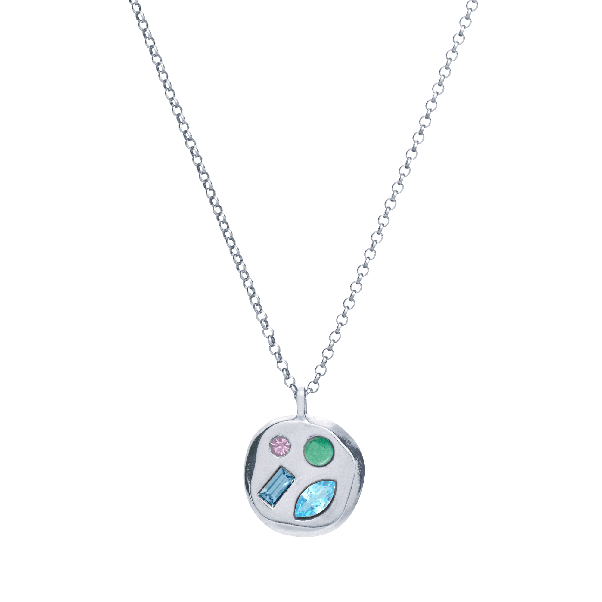 The December Seventh Pendant in Sterling Silver