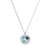 The December Fourteenth Pendant in Sterling Silver
