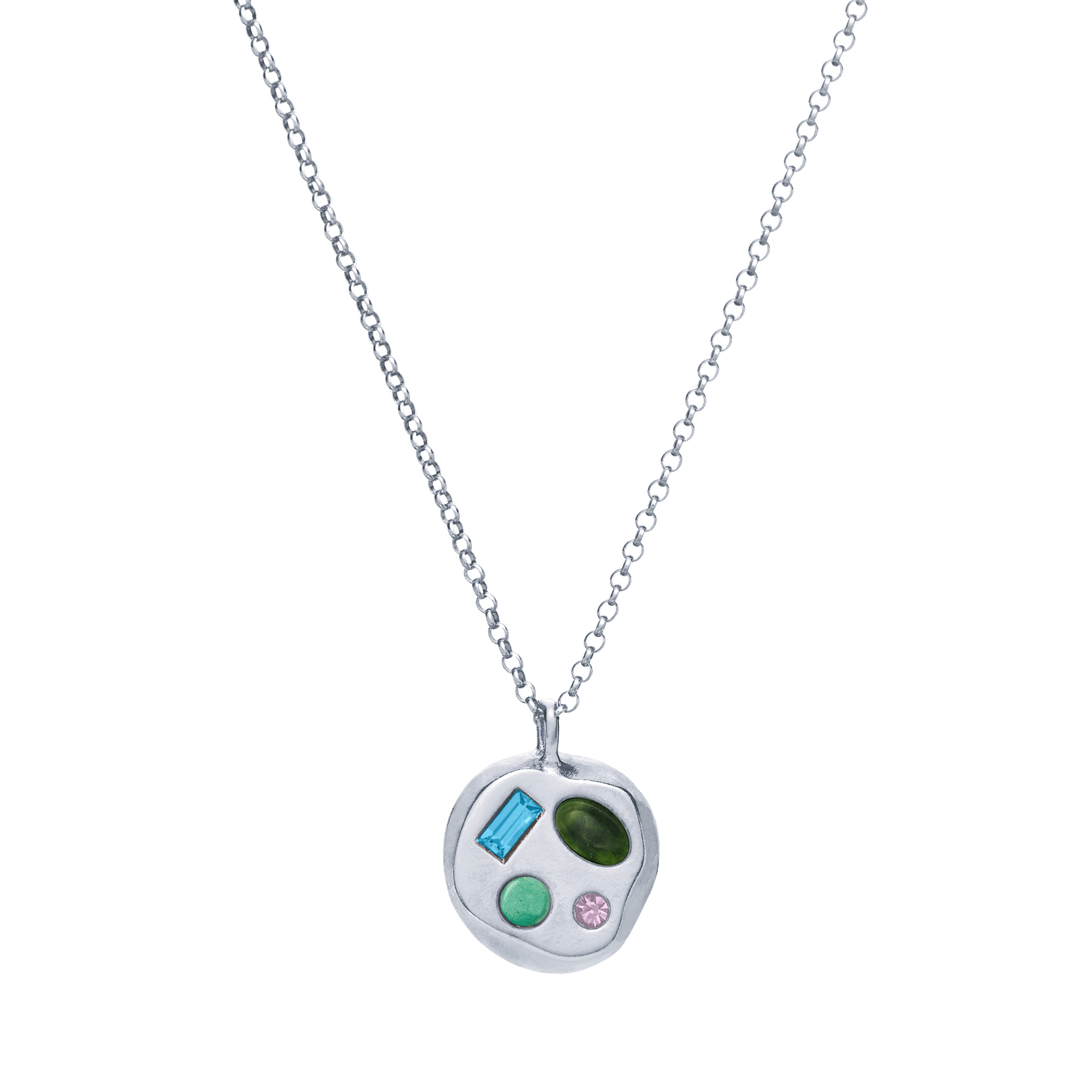 The December Fourteenth Pendant in Sterling Silver
