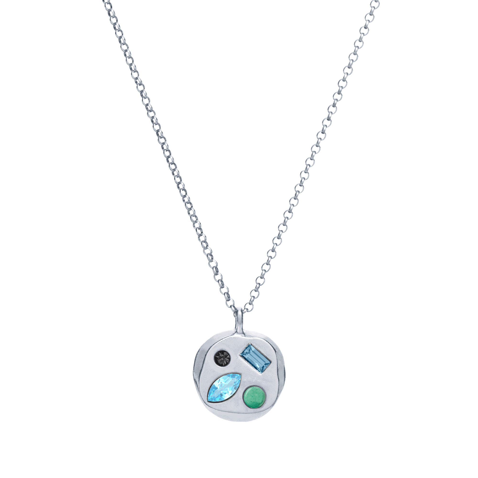 The December Fifteenth Pendant in Sterling Silver