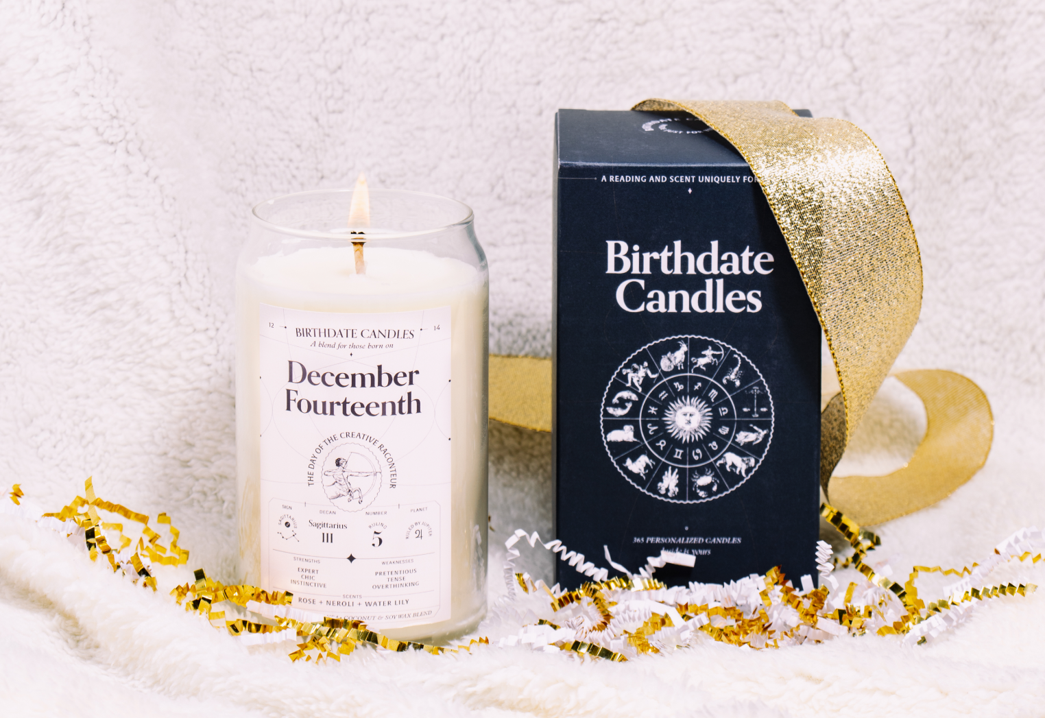 Book and Candle Bundle | Birthdate Co.